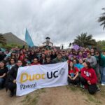 Estudiantes de Pastoral Duoc UC en la Peregrinación Juvenil al Santuario de Santa Teresa de Los Andes.